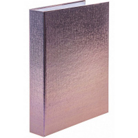 Тетрадь на кольцах А5 120л клетка коричневый бумвинил металлик 120ТК5В1_03404/070805