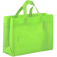 Сумка 40х44х12см, спанбонд, текстиль, зеленая 2039280