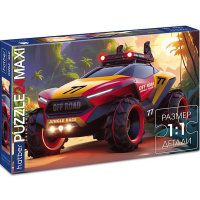 Пазлы 24 эл. "Premium. Гонки по джунглям" 48х33см макси 24ПЗ2_33224/089736