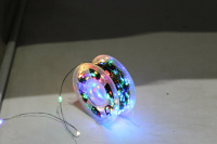 Эл/гирлянда 500 разноцветных диодов длина 50м, 8 режимов, зеленый металл.провод Y10681-24