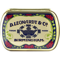 Коробочка для перьев 3,8х5,7см жестяная N48212