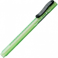 Ластик-карандаш "Clic Eraser 2" прямоугольный в футляре, 6х6х80мм, белый, зеленый корпус ZE11T-D