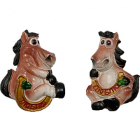 Магнит керам. Лошадь с подковой 4 вида 5345/Y007-13