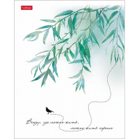 Тетрадь А5 96л клетка "Нежность" на скобе матовая ламинация тиснение 5 дизайнов 068197