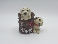 Подставка д/канцелярских принадлежностей "Собака" 14см 4 вида, смола Y3482-16