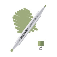 Маркер спиртовой двухсторонний "Sketchmarker" мох SM-G41