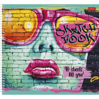 Альбом для рисования А4 223х240мм 40л "Подружки" на спирали тиснение 3 дизайна 077553