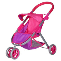 Коляска для куклы 60х39х62см сидячая, с корзинкой, металл JB0600152
