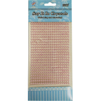 Наклейки Стразы жемчуг d=4 мм перл. 24*12*0,5см Y4145-16