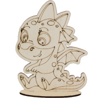 Заготовка для декорирования "Дракончик" 16,5х12см фанера 3мм 950014