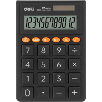 Калькулятор 12 разрядов 112х70х8,5мм темно-серый EM130D-GREY