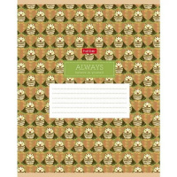 Тетрадь А5 24л клетка "Trend pattern" на скобе 5 дизайнов 24Т5В1/068448