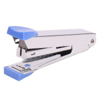 Степлер №10 15л "Start" глубина 52мм, со встроенным антистеплером, металл/пластик, синий E0224