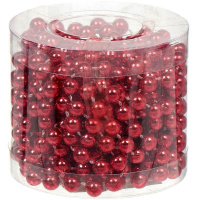 Бусы 5м d-7мм, красные Y10446-24