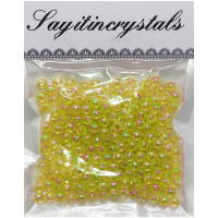 Набор бусин 6мм 13х10см желтый Y9021-19