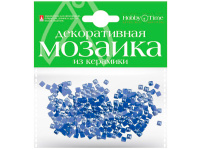 Мозаика декор. 4*4мм 200шт синий керамика 2-333/03