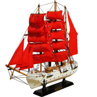 Корабль "Secret. Алые Паруса" 48х9х44см дерево, ткань, металл MM-YQY-128650