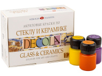 Краски по стеклу и керамике 12 цветов 20мл 4041114