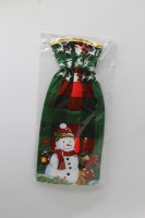 Мешок для подарков Дед Мороз/Снеговик 32х14,5см 2 вида Y10009-24