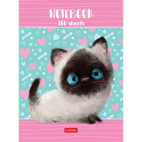 Бизнес-блокнот А6 160л "Лайт. Кошарик" клетка интегральный переплет 075773