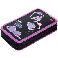 Пенал "Всё лень" 19х11х5см, прямоугольный, двухстворчатый, матовая ламинация 3D лак 088900