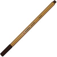 Ручка капиллярная "Stabilo point" 0,4мм коричневая 88/45