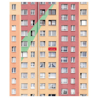 Тетрадь А5 96л клетка "Окна" на скобе, матовая ламинация 5 дизайнов 090341