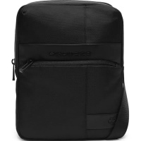 Сумка "Wollem" 27х21х6см, 1 отделение, 2 кармана, черная, натуральная кожа CA1816W129/N