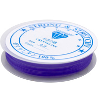 Эластомерная нить 0,6ммх8м, сиреневая XC2391