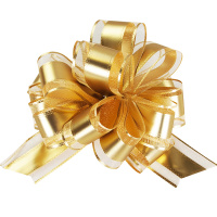 Бант - шар 5см диаметр 13см Матовый золото Y7015-18