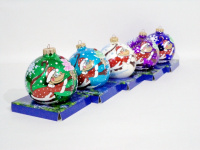 Шар 100мм "Обезьянка с Ёлочкой" в подарочной упаковке КУ-100-100060