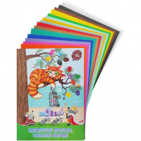 Набор цветной бумаги А4 16цв 16л "Мышки договариваются" тонированный ЦБ-7045