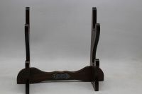 Подставка под 2 пистоля настольная 24х28х9см дерево, металл ME-52-2