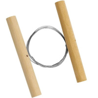 Резак-струна для резки глины 48см деревянные ручки Y10794-24