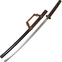 Меч самурайский тачи 102см черный, металл/дерево/текстиль JL-013-KA