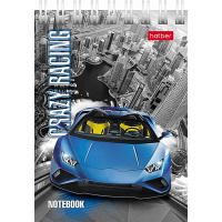 Блокнот А7 40л "Автопанорама" клетка, на спирали, 6 дизайнов 076974