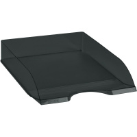 Лоток д/бумаг горизонтальный "Дельта" тонированный черный ЛТГ-30464