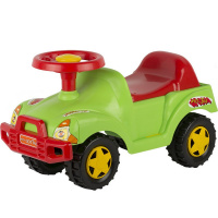 Каталка-автомобиль "Мо-Би" 61х30х33см зеленый, пластик (звук) У431/1