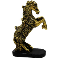 Сувенир "Лошадь в сбруе" 9,5х5х14,5см золото, полистоун 718580/I186