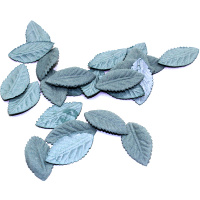 Листья декоративные 3,5см голубые 25шт/уп. Y9519-19