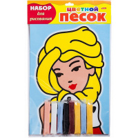 Картина из песка "Портрет принцессы" А4 (цветной песок, блестки) РП4бл_17004/048705 Картина из песка "Портрет принцессы" А4 (цветной песок, блестки) РП4бл_17004/048705