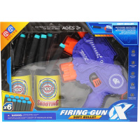 Пистолет 17х14см с мягкими пулями 8см 6шт, пластик (2 мишени) LT394020