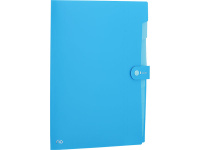 Папка на кнопке 8 отделений "Rio" А4 0,6мм голубой EB40102