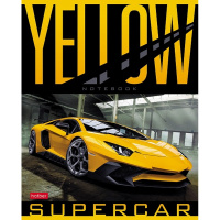 Тетрадь А5 48л клетка "YELLOWsupercar" на скобе 5 дизайнов 48Т5В1/075177