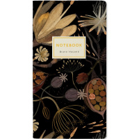 Записная книжка А6 30л "Ночные цветы" клетка, прошитый блок матовая ламинация Soft Touch 7-30-001/04