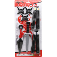 Набор оружия "Ниндзя" 7 предметов 46х22см пластик, в блистере LT223931