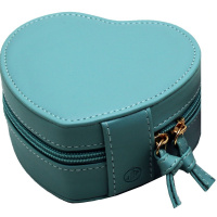 Шкатулка "Сердце" 12х10,5х6см кожзам мятная Y10603-24