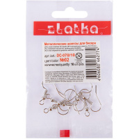 Швензы "Крючки" 10шт. №01 18мм под золото DC-070/10