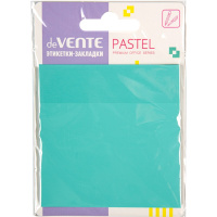 Клейкая бумага 76х76мм "Pastel" 50л изумрудная пластиковая полупрозрачная 2011436