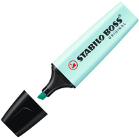 Маркер текстовыделитель "Boss" пастельно-бирюзовый,клиновидный наконечник,толщина линии 2-5мм 70/113